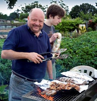 Jeremy, chef extraordinaire, bbq 15/07/2012
